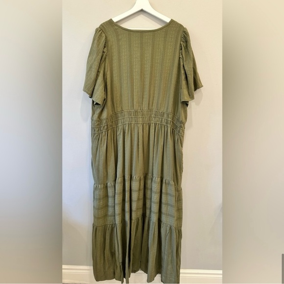 🆕 NWT Anthropologie Somerset Maxi Dress Moss 3X - Picture 8 of 10